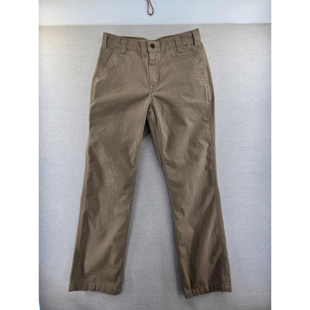 Carhartt Pants Mens 30x30 Beige Relaxed Fit 5 Pocket Work Pant BN0095-M